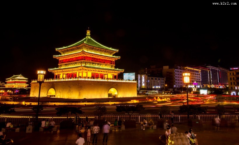 西安钟鼓楼图片
