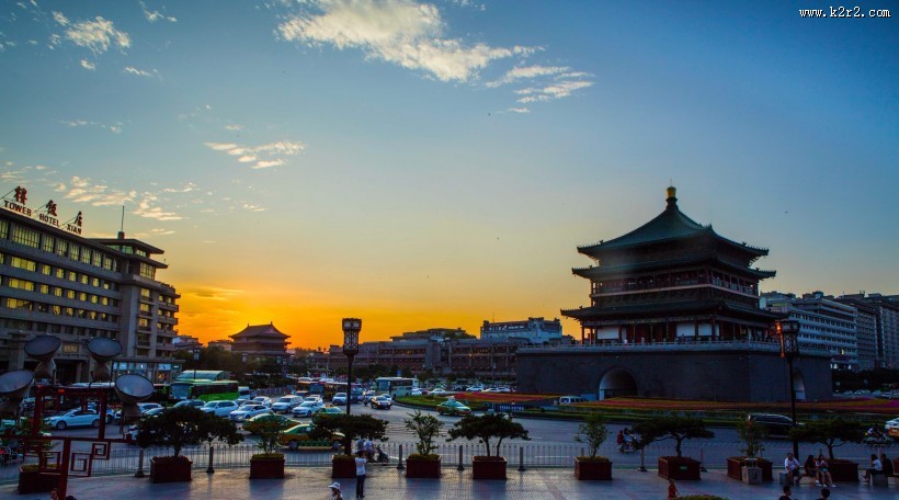 西安钟鼓楼图片