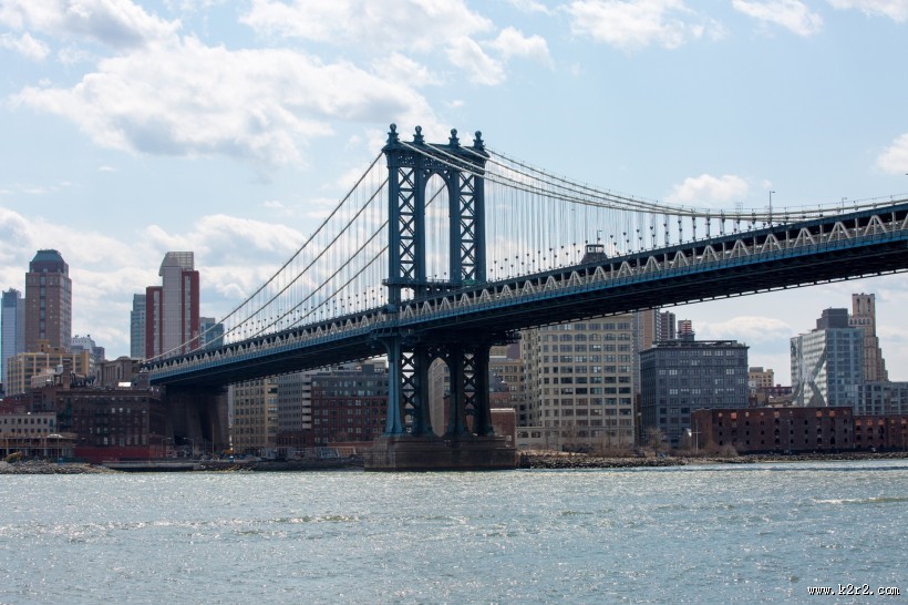 美国纽约曼哈顿大桥风景图片