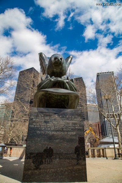 美国纽约亚利桑那纪念馆建筑风景图片