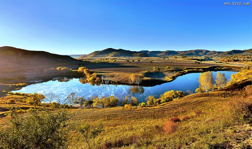坝上田园风光图片