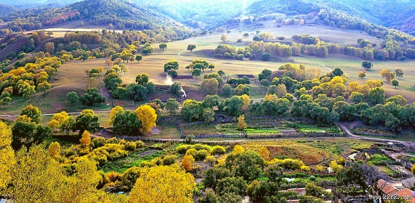 坝上田园风光图片
