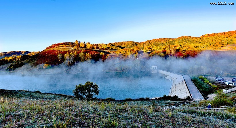坝上田园风光图片
