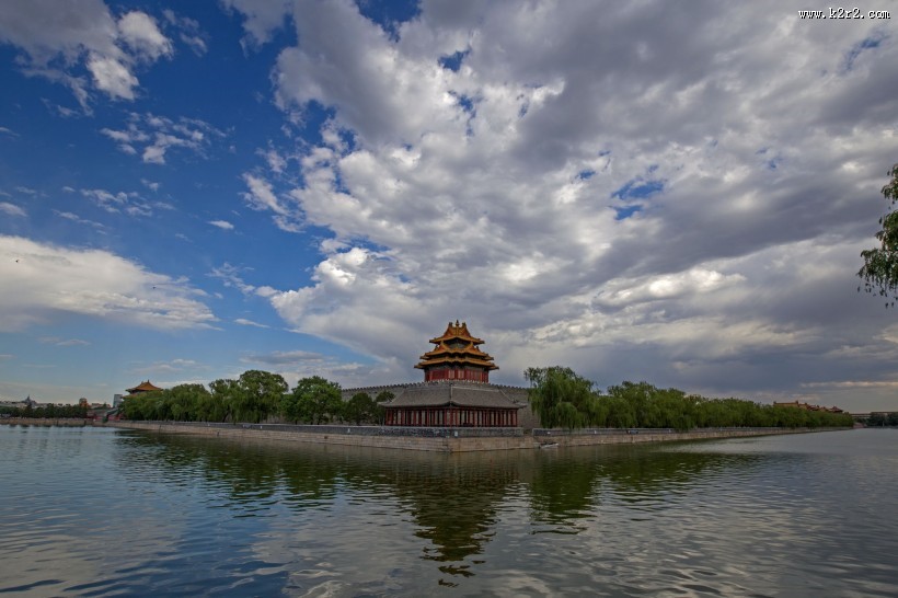 北京紫禁城角楼风景图片大全