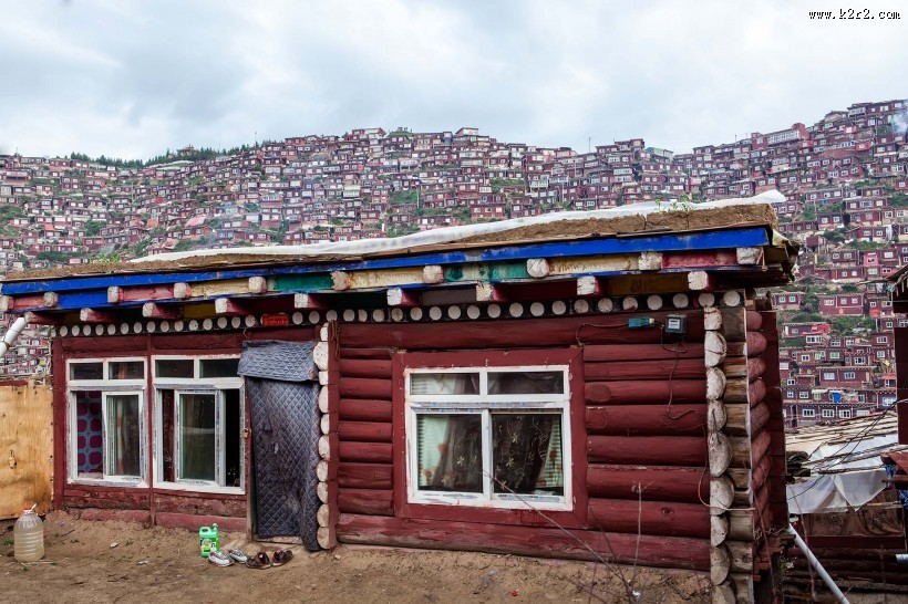 四川色达佛学院风景图片