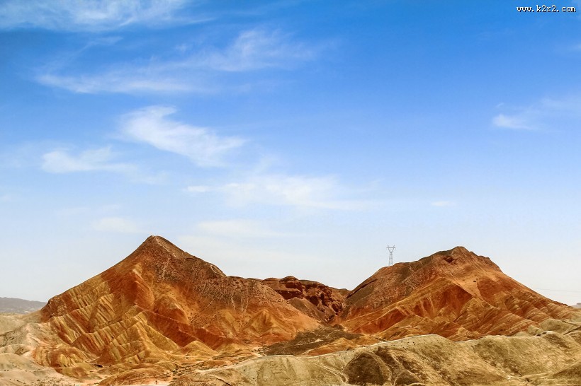 甘肃张掖丹霞地貌风景图片
