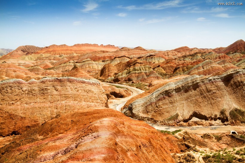 甘肃张掖丹霞地貌风景图片