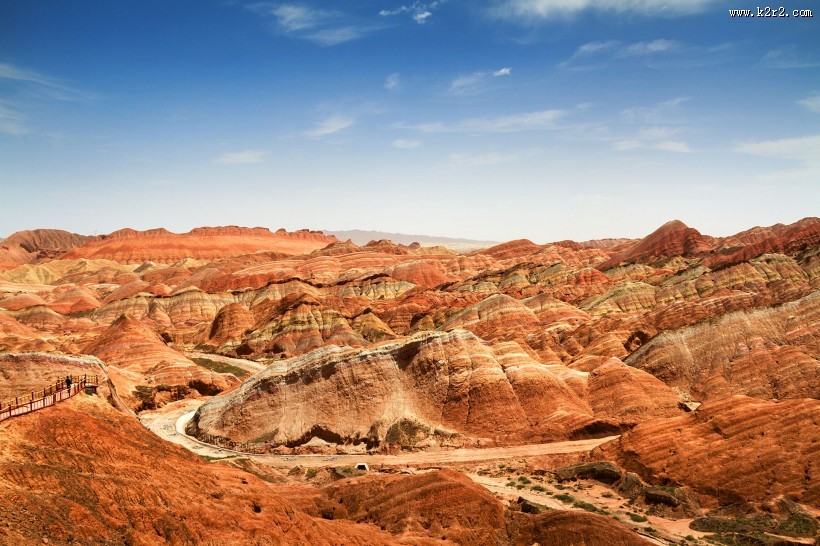 甘肃张掖丹霞地貌风景图片