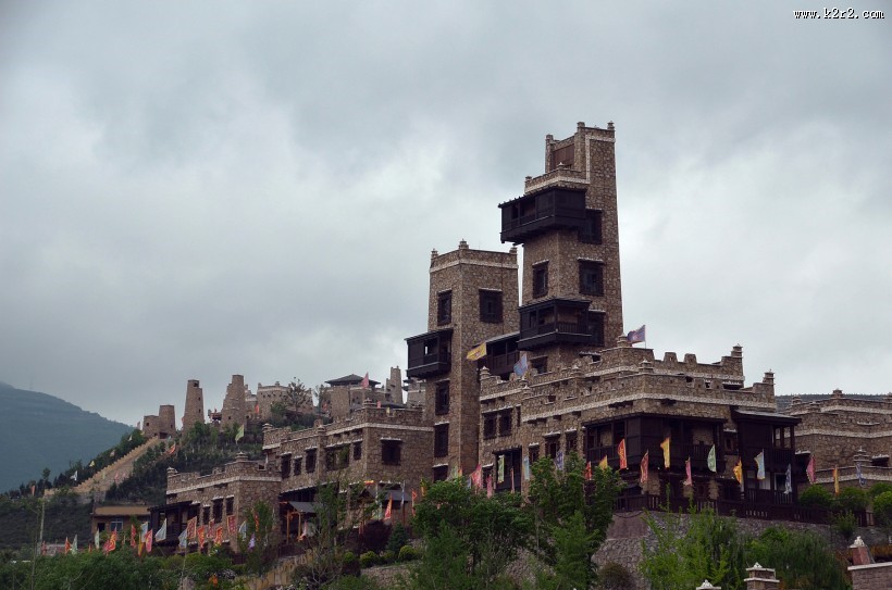 四川茂县羌城风景图片大全