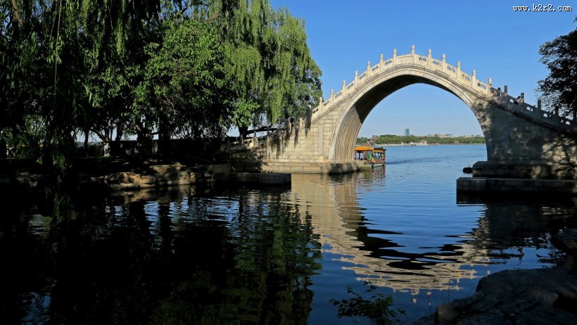 颐和园西堤风景图片