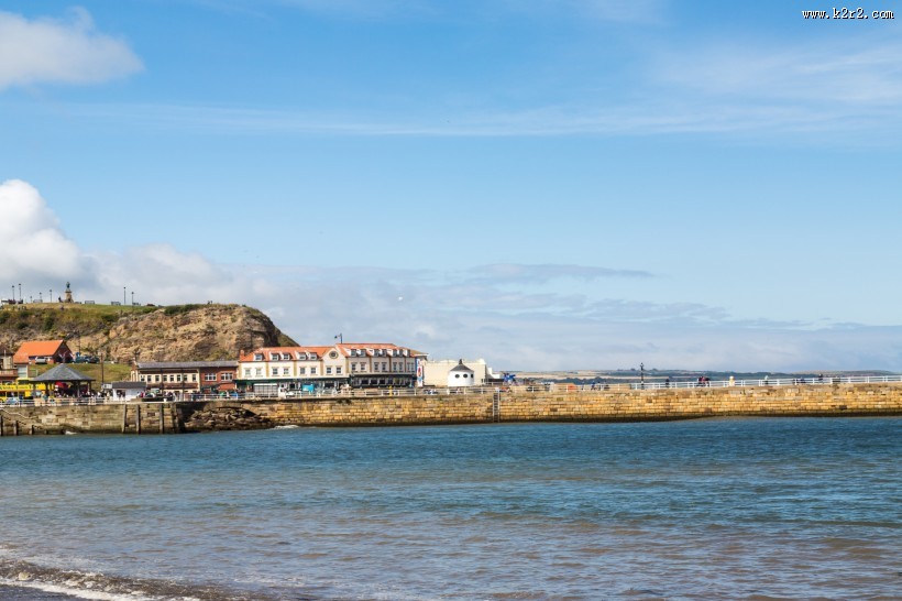 英格兰惠特比海滨风景图片