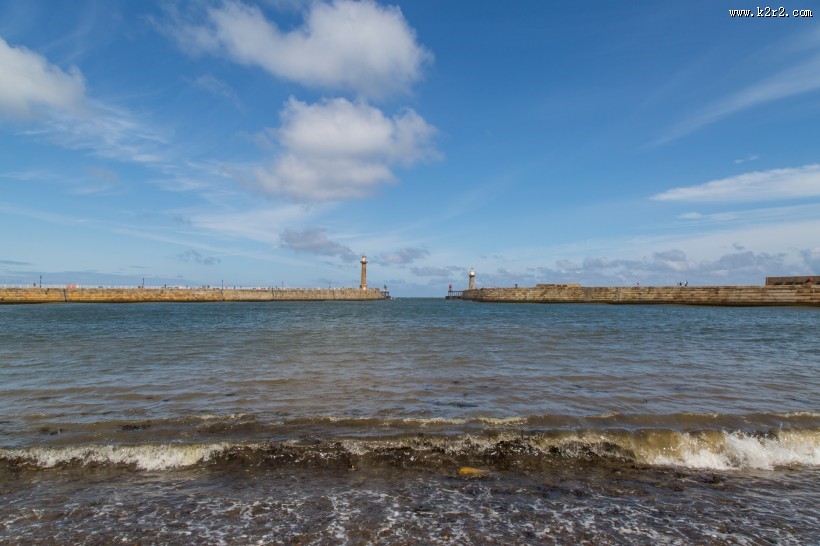 英格兰惠特比海滨风景图片