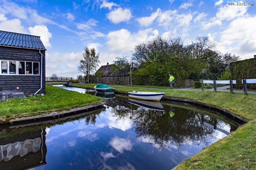 荷兰羊角村风景图片大全