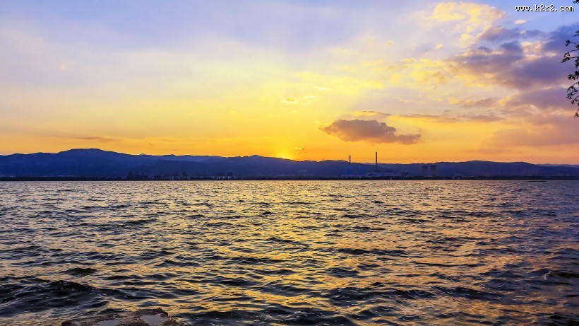 山西晋阳湖风景图片大全