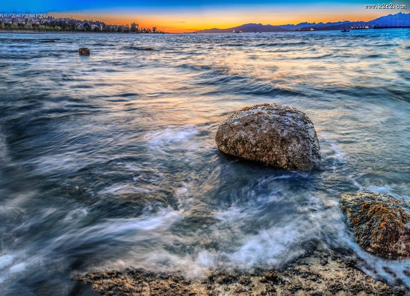 温哥华海滩风景图片