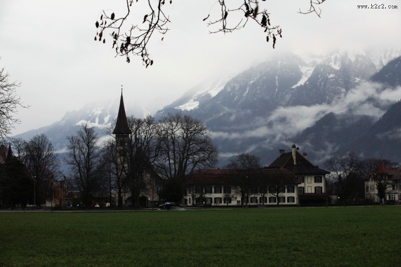 瑞士小镇因特拉肯风景图片大全