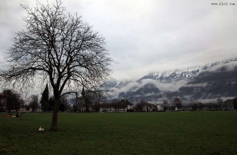 瑞士小镇因特拉肯风景图片大全