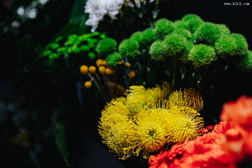 色彩缤纷的花束图片