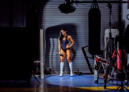 健身的国外美女图片