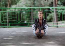 美女模特的街拍图片