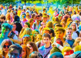 参加彩色跑的人图片大全