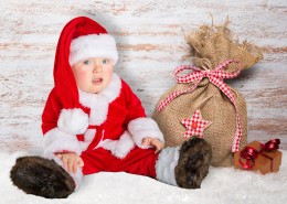 可爱的圣诞宝宝图片