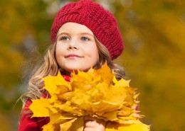 秋天的可爱儿童图片