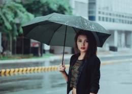 雨中的女孩图片大全