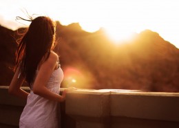 唯美的女性背影图片