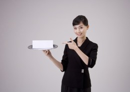 西餐厅服务员图片