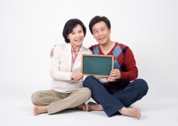 甜蜜中年夫妇特写图片