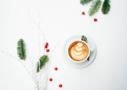 香浓的咖啡拉花图片