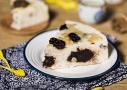 江浙沪风俗五颜六色的重阳节桂花糕图片