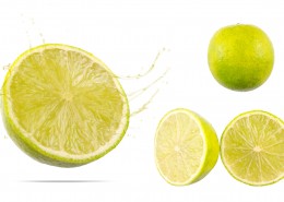 切开的新鲜柠檬图片