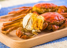 肥嫩鲜美的大闸蟹图片