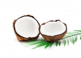 切开的夏日椰子图片大全