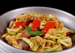 家常干锅菜花图片