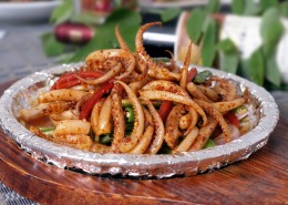 味道超棒的铁板鱿鱼须图片