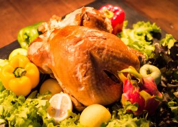 香喷喷的烤鸡肉图片