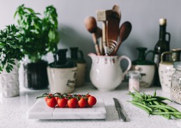 厨房的蔬菜特写图片