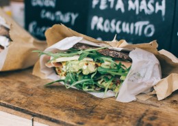 美味诱人的三明治图片