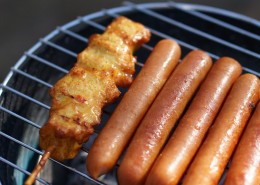 美味的烤肠图片