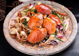 鲜香好吃的麻辣螃蟹图片