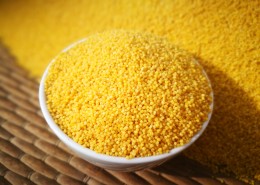 金色的农家小米图片