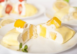 美味好吃的榴莲蛋糕图片