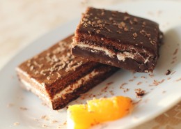 美味的巧克力蛋糕高清图片