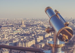 观景台上的望远镜图片大全