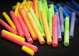 彩色的粉笔图片