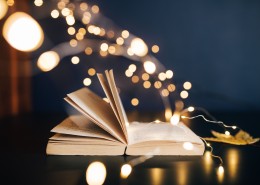 摆放在书本上的小灯泡图片大全