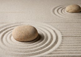 幸运石与沙纹图片